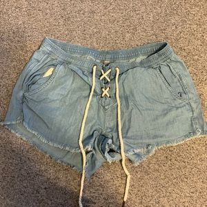 Aerie lace up shorts